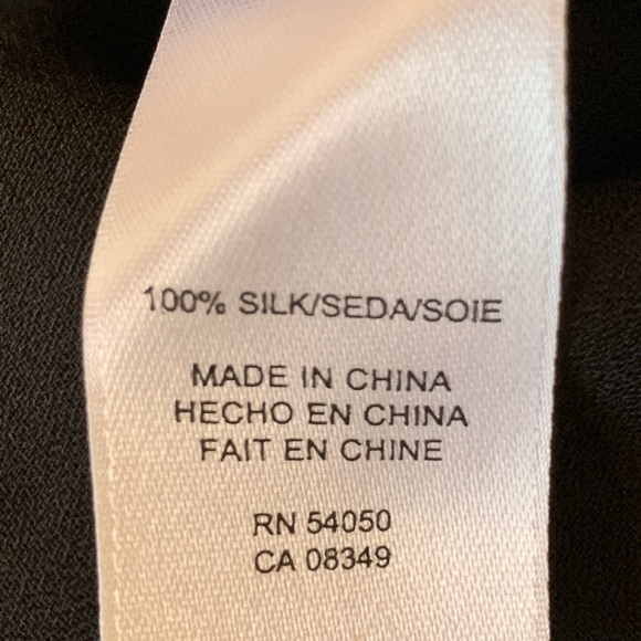 Anne Klein Silk Flower Print Blouse - Picture 6 of 6